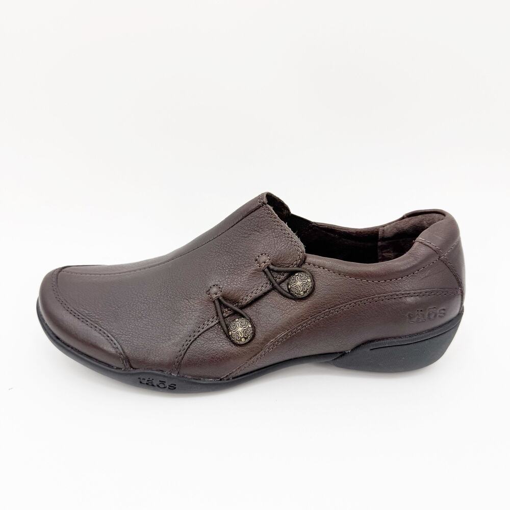 Taos Encore Brown Leather Slip On Comfort Shoes Womens 8.5 Casual Walking Travel - Picture 10 of 14